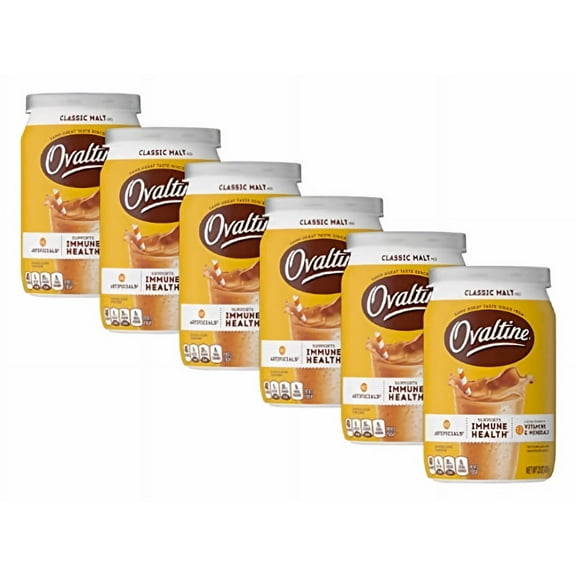 Ovaltine Classic Malt Drink Mix (Pack of 6)