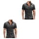 thumbnail image 2 of Camisa vaquera Sonducket para hombre con bolsillos manga corta Gris claro 3XL 2Conjunto, 2 of 6