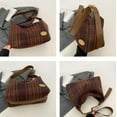 thumbnail image 6 of Women's Trendy Hobo Bag Checkered Tote Y2K Shoulder Crossbody Bag Large Handbag Retro Top Handle Purse, 6 of 9