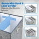 thumbnail image 3 of ZEDKEHO Caja de almacenamiento de discos de vinilo, juego de 2 – Almacenamiento de álbumes con capacidad para más de 100 discos individuales, caja organizadora decorativa de almacenamiento LP con tapa, 3 of 5