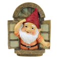 thumbnail image 2 of Design Toscano The Knothole Gnomes Garden Welcome Tree Sculpture: Window Gnome, 2 of 6