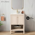thumbnail image 2 of Château 24" Freestanding Bathroom Vanity in White Oak with Sink Top, 2 of 9