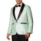 thumbnail image 4 of INSPIRE CHIC Blazers para Hombre con Solapa Metálica y Un Botón, Estilo de Fiesta, Brillantes, Talla XL, Verde, 4 of 4