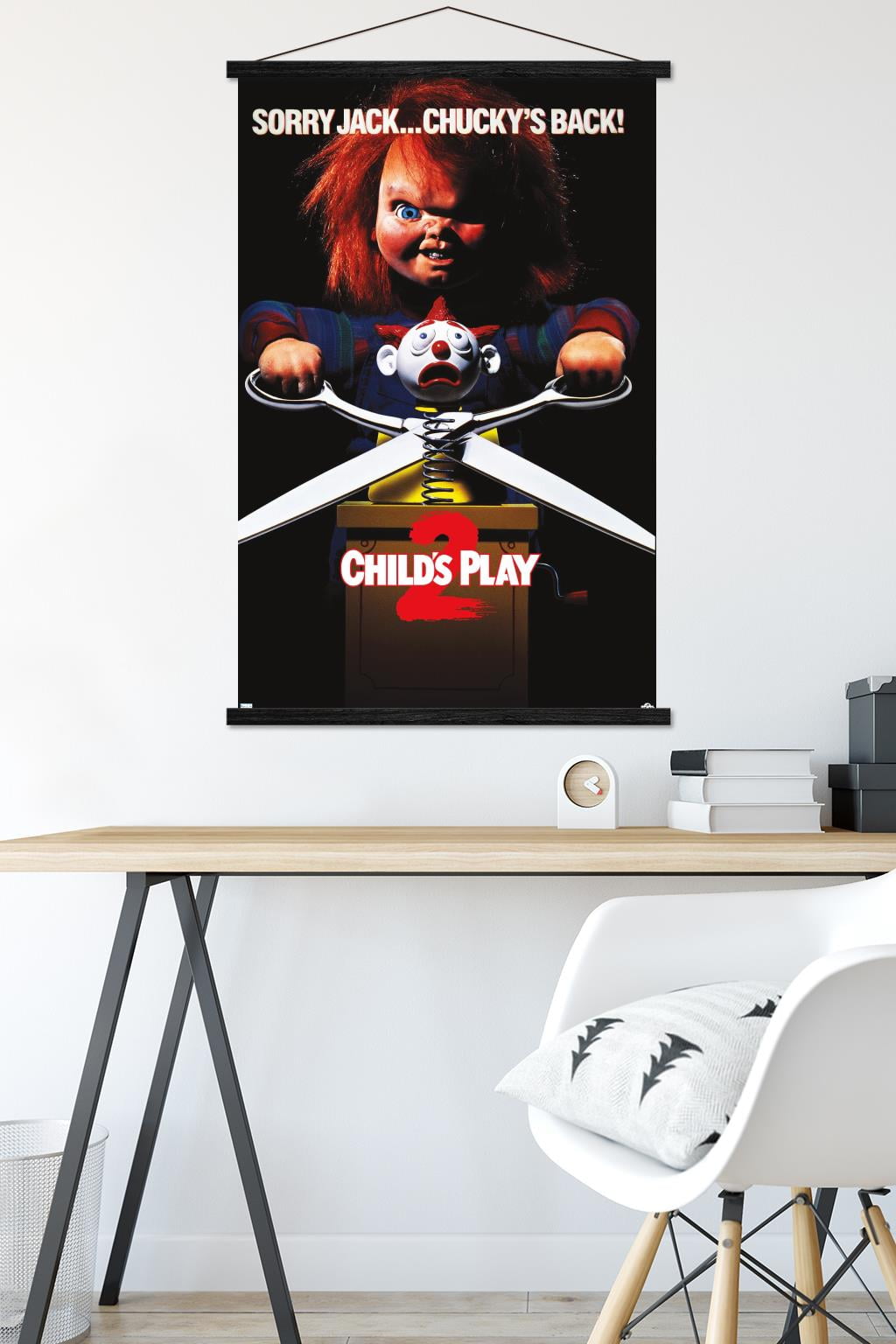Child's Play 2 - One Sheet Wall Poster with Magnetic Frame, 22.375" x 34"