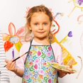 thumbnail image 3 of Pioneer Flower Floral Print Pattern Kids Aprons for Girls and Boys,Adjustable Neck Strap Toddler Aprons for Kids Cooking Baking, 3 of 7