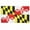 Red And White, variant on Annin Flagmakers 142360 3 ft. x 5 ft. Nyl-Glo Maryland Flag