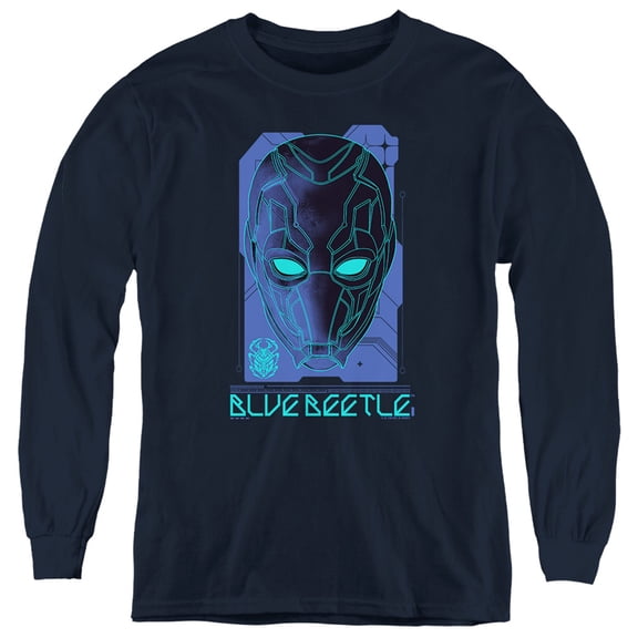 Blue Beetle (2023) Large Mask Youth Long Sleeve T shirt