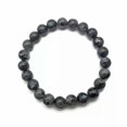 thumbnail image 2 of K-KED Larvikite Labradorite Bracelet Smooth Round Size 6mm 8mm 10mm 12mm 7.5" Length-8 mm, 2 of 6