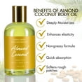 thumbnail image 4 of Almond Coconut Natural Body Oil, Natural Essential Oil Blend for Healthy, Radiant, and Glowing Skin, 4 oz by LatherGreen, 4 of 8