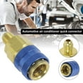 thumbnail image 4 of AMERTEER 2pcs Quick Coupler Adapter Professional Air Conditioning Coupler Adapter Sturdy AC High and Low Auto Fitting Coupler Connector Replacement for Car Air Conditioner, 4 of 11