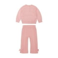 thumbnail image 2 of Wonderluxe Baby Girls' Long Sleeve Sweatshirt and Pant, 3-Piece Set, Sizes 0-3M-24M, 2 of 12