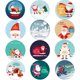 thumbnail image 4 of Pegatinas de sellado con temática navideña de Papá Noel, regalos de bricolaje para fiestas de Navidad y Año Nuevo, decoración enviada, paquete multifunción, etiqueta linda, 4 of 5