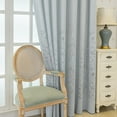 thumbnail image 2 of Sunyuer Fashions Jacquard Hollow Semi-transparent Window Curtains for Living Room, Set of 2 Panels, 2 of 8