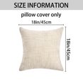 thumbnail image 6 of REGALWOVEN Pack of 2 Solid Chenille Decorative Throw Pillow Covers Cross-Weave Texture Soft Cushion Case for Home Decor Milky White 18" x 18", 6 of 6