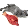 thumbnail image 4 of Kripyery Cat Squeaky Toys Soft Realistic Simulation Fish Pet Chewing Molar Interactive Toys Bite-resistant Plush Kitten Squeak Toys for Pet, 4 of 8