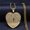 Gold color, variant on Catholic Holy Bible Verse Projection Cross Heart Necklace 14K Yellow Gold Spanish Religious Chain Jewelry colar feminino