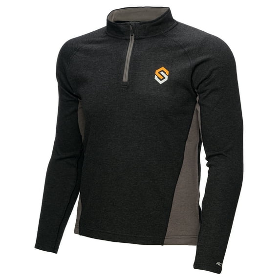 ScentLok Bowhunter Elite:1 Trek Merino Wool Base Layer Thermal Shirt for Men (Black, X-Large)