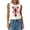 White, variant on OOOUM Women Ribbed Knit Sweater Tank Top Sea Fashion Print Loose Cropped Sleeveless Casual Layering Shirts Tee For Women White S