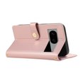 thumbnail image 2 of Wallet Case for Google Pixel 7, Crossbody Shoulder Strap + Hand Wrist Stylish PU Leather Flip Folio Cover Stand Cards Holder Zipper Pocket RFID Blocking Phone Case for Google Pixel 7, Rosegold, 2 of 8