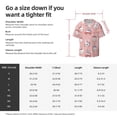 thumbnail image 2 of Cauagu Girl Rabbit Men's Short Sleeve Button Down Hawaiian Shirt for Men Bowling Shirts Casual Summer Beach Shirt,Medium, 2 of 6