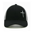 thumbnail image 2 of Waldeal Christian Hat for Men Women, Embroidered Jesus Cross Trucker Hat, Religious Gifts for Birthday/Christmas, 2 of 8