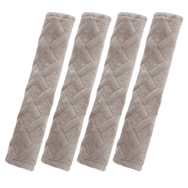 Unique Bargains 4 Pcs Coussinets de Ceinture de Sécurité en Peluche Rouge pour Voiture