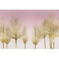 thumbnail image 2 of Bennett, Kate 14x11 Black Ornate Wood Framed with Double Matting Museum Art Print Titled - Gold Forest on Pink, 2 of 4