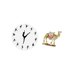 thumbnail image 5 of Reloj De Pared De Bailarina De Ballet Con Figura De Camello, Estatua De Resina De Animal Para Una Encantadora Cocina, Oficina, Entrada Del Hogar, Estante, Decoración De Sala De Estar, 5 of 8