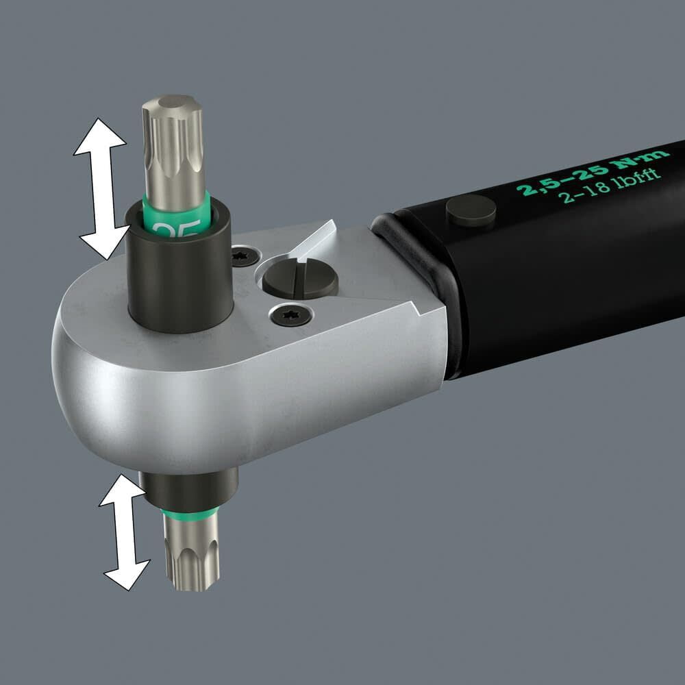 Wera Tools Click-Torque Lock A 6 R/l 2.5-25 Nm Adjustable Torque Wrench