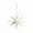 White, variant on Glitter Christmas Ornament 4.7 Inch Diameter Glitter Christmas Star Hanging Tree Ornaments Holiday Tabletop Decorations Xmas Party Decor Gift (Gold)
