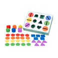 thumbnail image 2 of Claining Toy Toy Fine Fine Motor Learning Aprendizaje de juguetes a través de la clasificación de color Clasifica Juego educativo de madera para niñas, 2 of 9