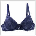 thumbnail image 6 of Levmjia Women Floral Lace Lingerie Set Two Piece Panty Adjustable Thin Straps Underwire Support Thin Cup Soft Breathable Outfit Daily Honeymoon Romantic Private Bedroom Night, 6 of 8