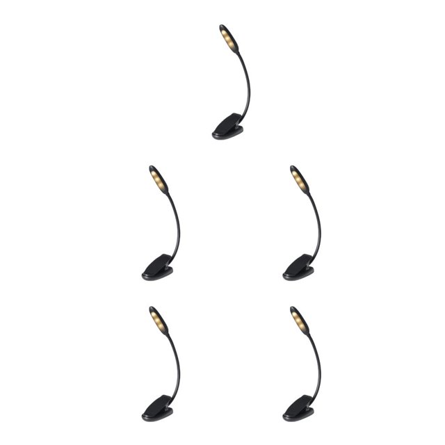 Ounissouiy Lámpara de escritorio LED, luces de lectura de cabecera USB, lámparas de Clip flexibles regulables ajustables, estudio, trabajo, Type1 NO1