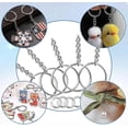 thumbnail image 4 of 50pcs Keychains With Chain And 50 Pcs Jump Rings, Keychain Rings Kit Findings Bulk For Keychain Making Supplie Diy Crafts, 4 of 5