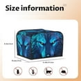 thumbnail image 5 of Fotbe Futuristic Blue Light Wolf for Four Slice Toaster Cover, Fingerprint Protector, Super Soft Appliance Cover And Dust Cover,Bread Dust Cover & Fingerprint Protection, 5 of 7