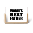 thumbnail image 1 of World鈥檚 Best Father Festival Quote Photo Wooden Photo Frame Tabletop Display, 1 of 3