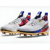 Under Armour Men's Bryce Harper 7 Low ST Baseball Shoes 8.5 White/Navy/White