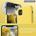 thumbnail image 3 of Designed for iPhone 11 Silicone Case, Protection Shockproof Dropproof Dustproof Anti-Scratch Phone Case Cover for iPhone 11, Yellow, 3 of 4