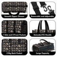 thumbnail image 3 of Teacher Tote Bag,Paw Prints and Bones Teacher Utility Tote Bag,Large Work Tote Bags for Women with Multiple Pockets,Top Zipper Closure,13.8x10.6x6.7 Inch, 3 of 5