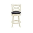thumbnail image 3 of Boraam Florence Counter Height High Back Swivel Wood Kitchen Counter Stool, Buttermilk Finish, 3 of 8