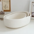 thumbnail image 4 of Cotton Rope Basket - Woven Storage Basket -Rope Baskets for Kids Home Decor Toy Basket Organizer - Desk Basket Containers, 4 of 5