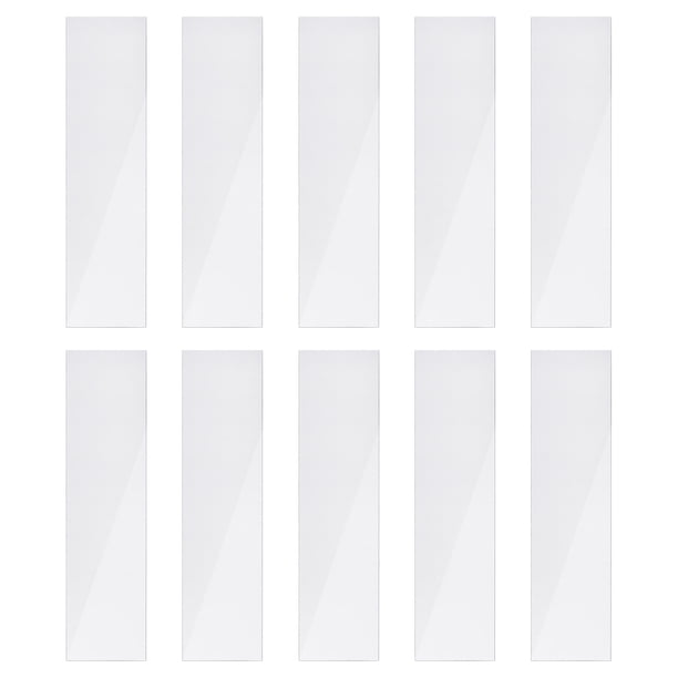 10uds Tira Espejo Pared Pegatina, 2 x 7.9 Auto Adhesivo Acrílico Espejo Pared Tiras Calcomanía Removible para Hogar Dormitorio Fondo DIY Decoración, Plata