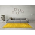 thumbnail image 3 of Ahgly Company Indoor Square Persian Yellow Traditional Area Rugs, 8' Square, 3 of 4