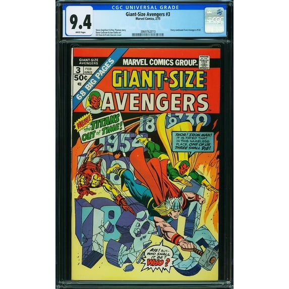 Giant-Size Avengers #3 - CGC 9.4 Comic Book