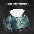 thumbnail image 6 of Goofa Scary Moon And Clouds Pattern Triangle Square Tissue Box Cover, Modern PVC Leathe Facial Paper Holder,Decorative Holder/Organizer for Bathroom Vanity Countertop, 6 of 9