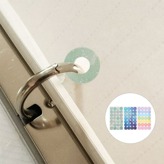Masteelf 12 Sheets Tear Resistant Hole Reinforcement Stickers Adhesive Hole Protectors For Loose Leaf Paper Notebooks And Binders