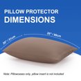 thumbnail image 6 of REGALWOVEN 2 Pack Egyptian Cotton Pillowcases with Zipper Clourse Standard Coffee Color, 6 of 7