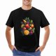 thumbnail image 2 of Fruit Pattern T-shirt Strawberry Apple T-shirt Illustration Art Aesthetics, 2 of 5