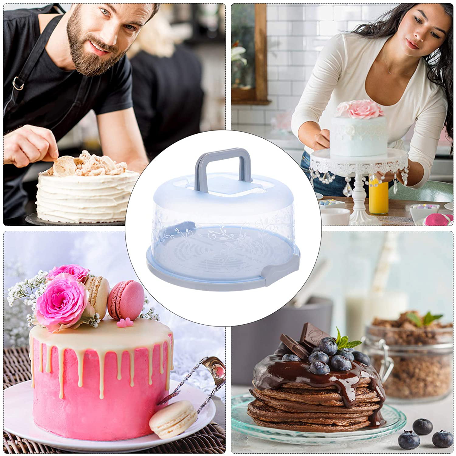 Wooden Cake & Cupcake Carrier – DIANI