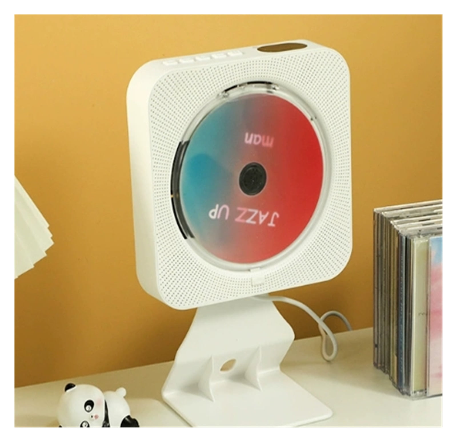 CD Player KC-718 Portable Multifunction CD VCD Stereo DVD Player Support CD/Bluetooth Speaker ,Multi-Functional